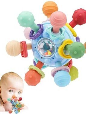 Baby Montessori Sensory Toy Teether Infant Developmental Toy 0-12 Months